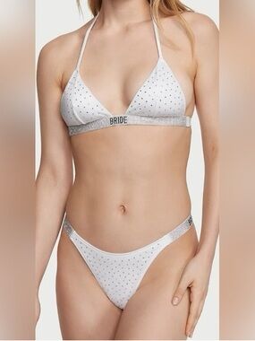 Victoria’s Secret Bride Bikini Top and bottom mixed size